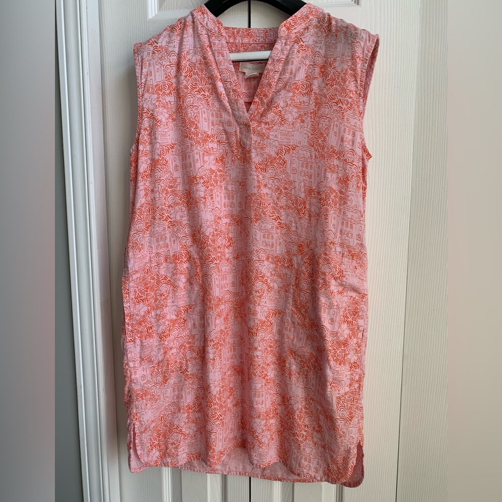 Cynthia Rowley 100 % Linen Sleeveless Dress (SZ M)